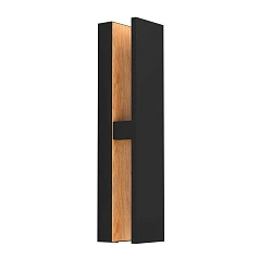 купить 900291 Уличный настенный светильник COSTORIO, LED 12W, 1300lm, IP44, L370, B80, H110, алюминий, черный, коричневый в интернет-магазине