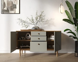 красивые Комод с двумя дверками и ящиками "Arka" AR04-F2 на заказ