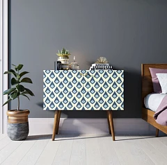 заказать Комод на высоких ножках "Berber" малый принт 13 арт BB13/Print_13 в интернет-магазине