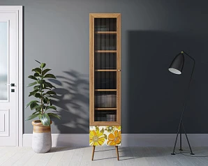 красивый Буфет "Berber" одностворчатый с ящиком принт 47 арт BB48/Print_47