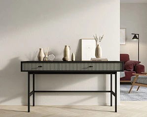 красивые Консоль с двумя ящиками "Emerson" арт EM22/gray/L в интернет-магазине