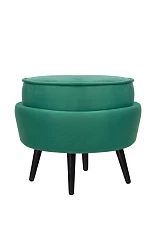 заказать Пуф Pearl Adorn Green V2 на черных ножках