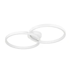 стильные 900954 Потолочный светильник AMANDOLO, 19,5W(LED), 2400lm, L675, B380, H65, алюминий, сталь, белый/пластик, белый