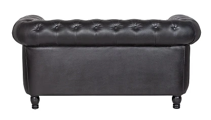 красивые Диван из черной кожи Chesterfield Black Leather 2S
