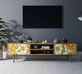 заказать Комод "Berber" с нишей низкий под TV принт 47 арт BB49/Print_47