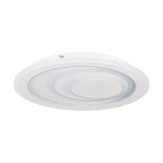 красивые 32052 Потолочный светильник PALAGIANO 1, 14,7W (LED), 4000K, 2200lm, H50, ?380, сталь, белый / пластик, сталь, матовый белый на заказ