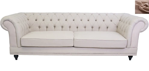 Диван мягкий арт-деко Neylan коричневый в интерьере