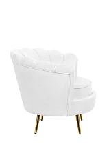 купить стильное Низкое кресло ракушка Pearl White