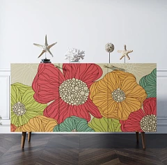 Комод "Berber" три дверки 5 принт арт BB01/Print_05 на заказ