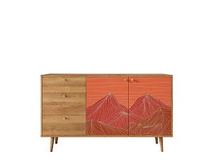 красивые Комод "Berber" с двумя дверками и ящиками 49 принт арт BB05/Print_49