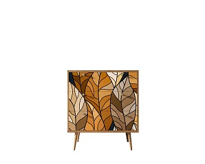 Комод "Berber" три ящика 08 принт арт BB40/Print_08 в интерьере