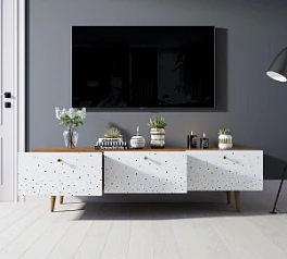 заказать стильные Комод "Berber" с ящиками низкий под TV принт 15 арт BB19/Print_15