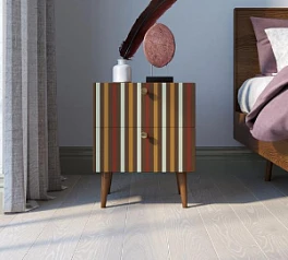 купить стильные Тумбочка "Berber" с двумя ящиками 20 принт арт BB03/Print_20, разноцветная