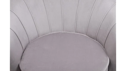заказать Кресло с пуфом ракушка Pearl Grey
