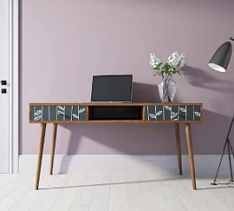 купить Стол рабочий "Berber" принт 18 арт BB18/Print_18 в интернет-магазине