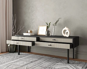 Консоль с двумя ящиками "Emerson" арт EM23/milky/L на заказ в интернет-магазине