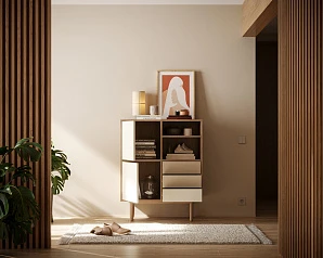 купить стильный Комод с дверками "Alice" арт ALC09 в интернет-магазине