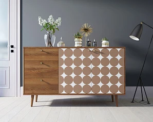 купить Комод "Berber" с двумя дверками и ящиками 17 принт арт BB05/Print_17 в интернет-магазине