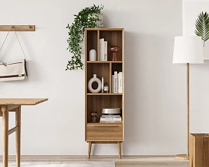 купить красивый Узкий стеллаж "Bruni" арт BR26