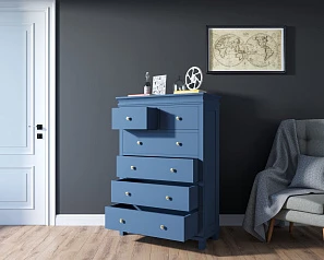 Комод "Jules Verne" высокий арт JV35ETGB в интерьере