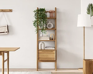 купить Узкий стеллаж "Bruni" с открытыми полками арт BR29 в интернет-магазине