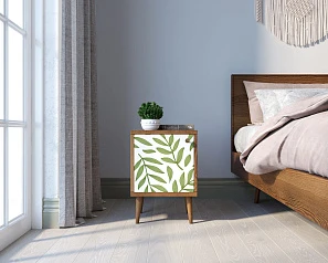 заказать стильные Тумбочка "Berber" с дверкой 28 принт арт BB21/Print_28, разноцветная