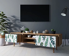 Комод "Berber" с нишей низкий под TV принт 44 арт BB49/Print_44 на заказ