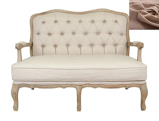 фото Прямой диван модерн Yareli цвет коричневый в интерьере