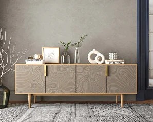 красивые Комод под TV с четыремя дверками "Line" R21/beige