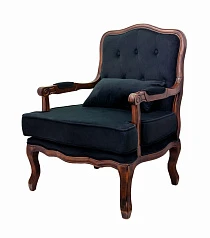 Полукресло в стиле модерн Nitro Button черное