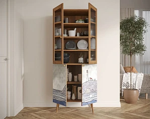 Буфет "Berber" малый  арт BB30/Print_51