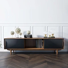 купить Консоль под TV в Скандинавском стиле "Bruni Black" арт BR-22Black