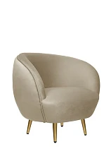 красивое Мягкое кресло для гостиниц Small Benee Taupe