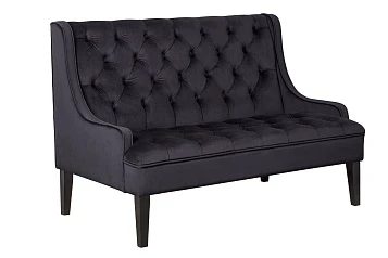 заказать стильные Прямой двухместный американский диван Sommet черный