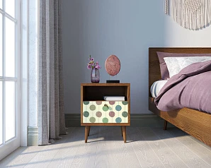 заказать Тумбочка "Berber" с одним ящиком 24 принт арт BB06/Print_24, разноцветная