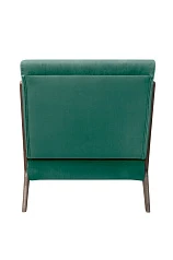 красивые Низкое кресло с деревянными подлокотниками Mody Green V2 цвет зеленый в интернет-магазине