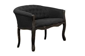 заказать Двухместный дизайнерский диван Kandy Double Black Old