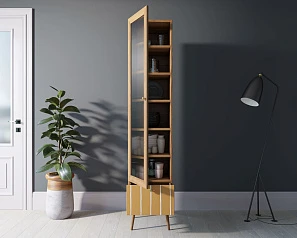 стильный Буфет "Berber" одностворчатый с ящиком принт 43 арт BB48/Print_43