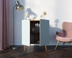 купить стильные Комод "Berber" две дверки малый 34 принт арт BB38/Print_34 в интернет-магазине