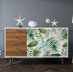 Комод "Berber" с двумя дверками и ящиками 4 принт арт BB05/Print_04