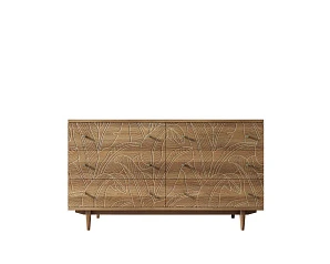 фото Комод "Boho" 6 ящиков джангл арт BH08 в интерьере