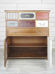 фото Вертикальный комод Gouache Birch (7 ящиков) арт G20017ETG/1 в интерьере