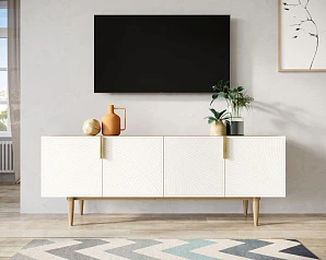 фото Комод под TV с четыремя дверками "Line" LN06/GR1/beige