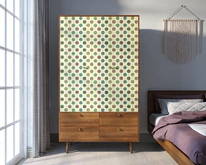 стильный Шкаф трехстворчатый "Berber" принт 24 арт BB02/Print_24 на заказ