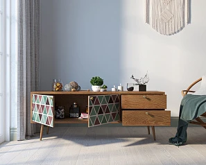 Комод "Berber" два ящика и две дверки 26 принт арт BB27/Print_26 на заказ в интернет-магазине