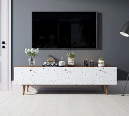 заказать стильные Комод "Berber" с ящиками низкий под TV принт 15 арт BB19/Print_15