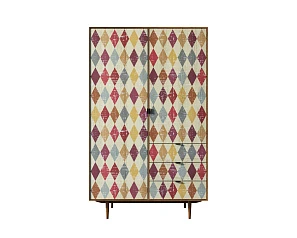 красивый Шкаф в скандинавском стиле "Bruni print" с ящиками арт BR27P в интернет-магазине