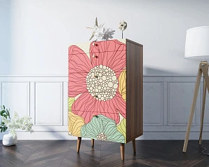 заказать Комод высокий "Berber" принт 5 арт BB10/Print_05 в интернет-магазине