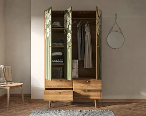 Шкаф трехстворчатый "Berber" принт 53 арт BB02/Print_53 в интернет-магазине