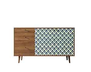 купить Комод "Berber" с двумя дверками и ящиками 13 принт арт BB05/Print_13 в интернет-магазине